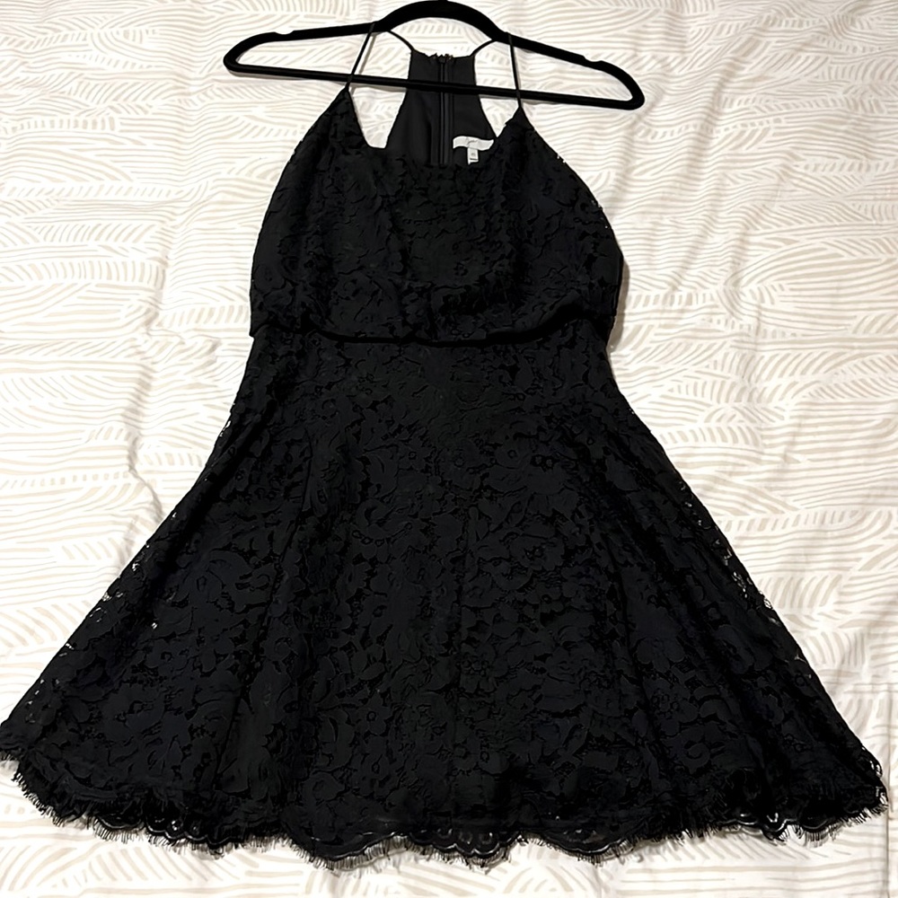 Joie Black Lace Mini Dress